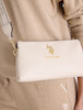 کیف کراس‌بادی زیپ‌دار یو اس پولو اورجینال از آمریکا U.S. Polo Assn. Top Zip Mini Crossbody Bag Ecru