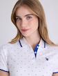 تی‌شرت پولو زنانه سفید یو اس پولو اورجینال آمریکا  U.S. Polo Assn. Dot Print Pique Polo Shirt 