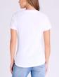 تی‌شرت زنانه سفید یقه هفت با نوار صورتی یو اس پولو اورجینال آمریکا U.S. Polo Assn. Women’s Double Band V-Neck T-Shirt 