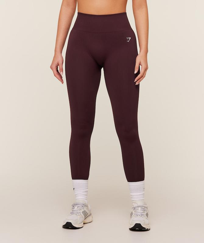 لگ ورزشی زنانه لایت هولد جیم‌ شارک اورجینال از ایتالیا Gymshark Light Hold Leggings Cherry Purple