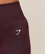 لگ ورزشی زنانه لایت هولد جیم‌ شارک اورجینال از ایتالیا Gymshark Light Hold Leggings Cherry Purple