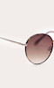 عینک آفتابی گرد با فریم فلزی لاک‌پشتی از انگلیس PrettyLittleThing Metal Frame Round Sunglasses