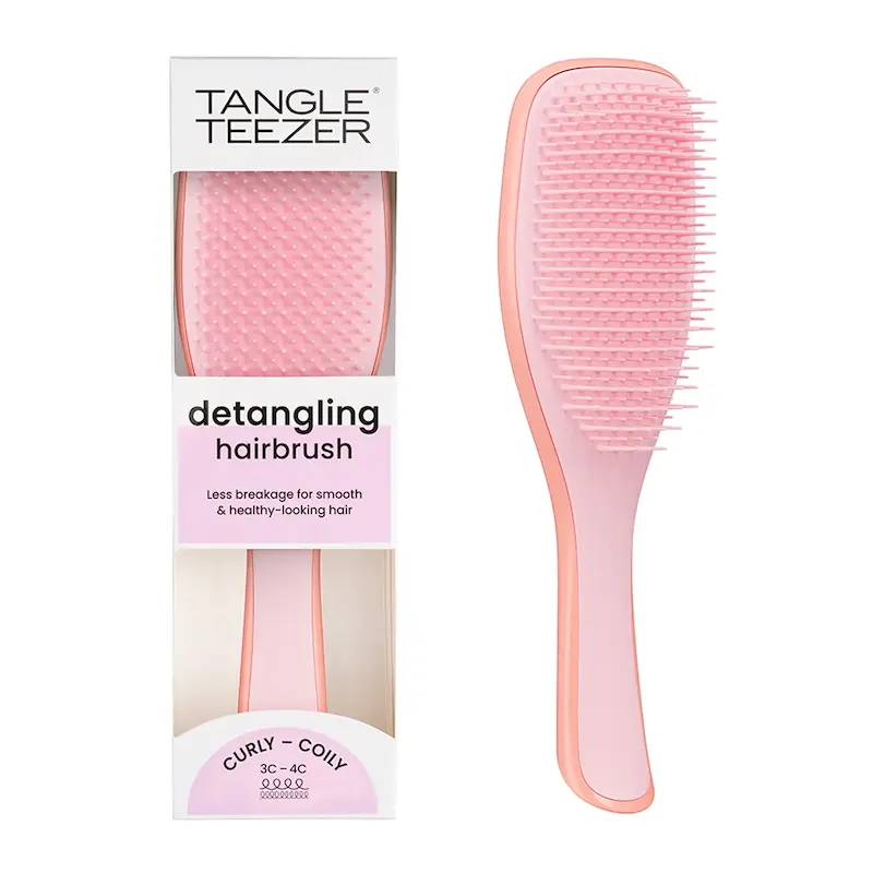 برس مو گره باز کن موهای فر و مجعد تنگل تیزر اورجینال از انگلیس Tangle Teezer Naturally Curly Mango & Pink
