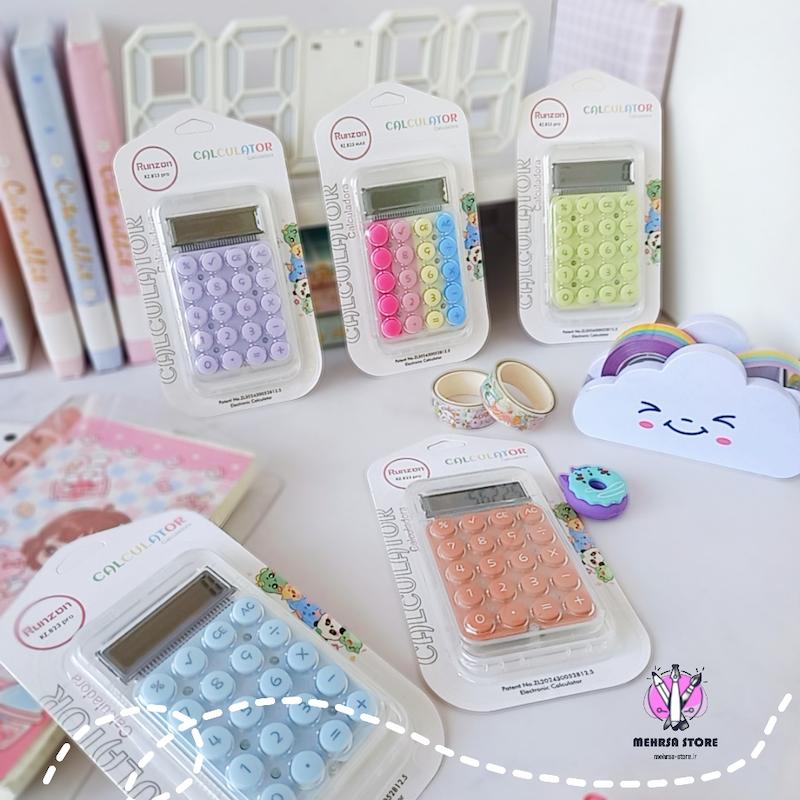 ماشین حساب شفاف رنگی