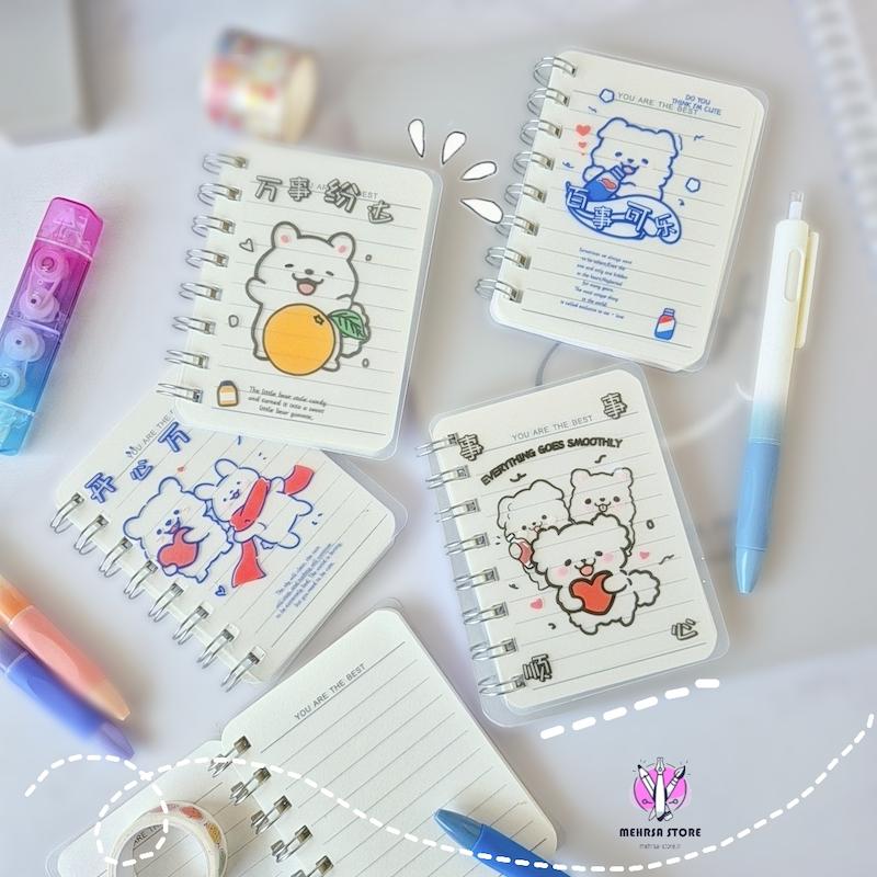 دفترچه یادداشت جلد طلقی شفاف