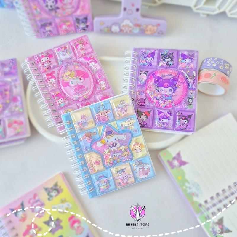 دفترچه آکواریومی استیکر دار سانریو