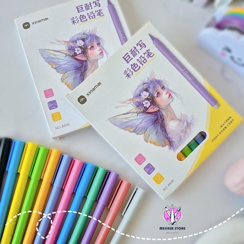 مداد رنگی بینهایت پاکن دار ۱۲ رنگ