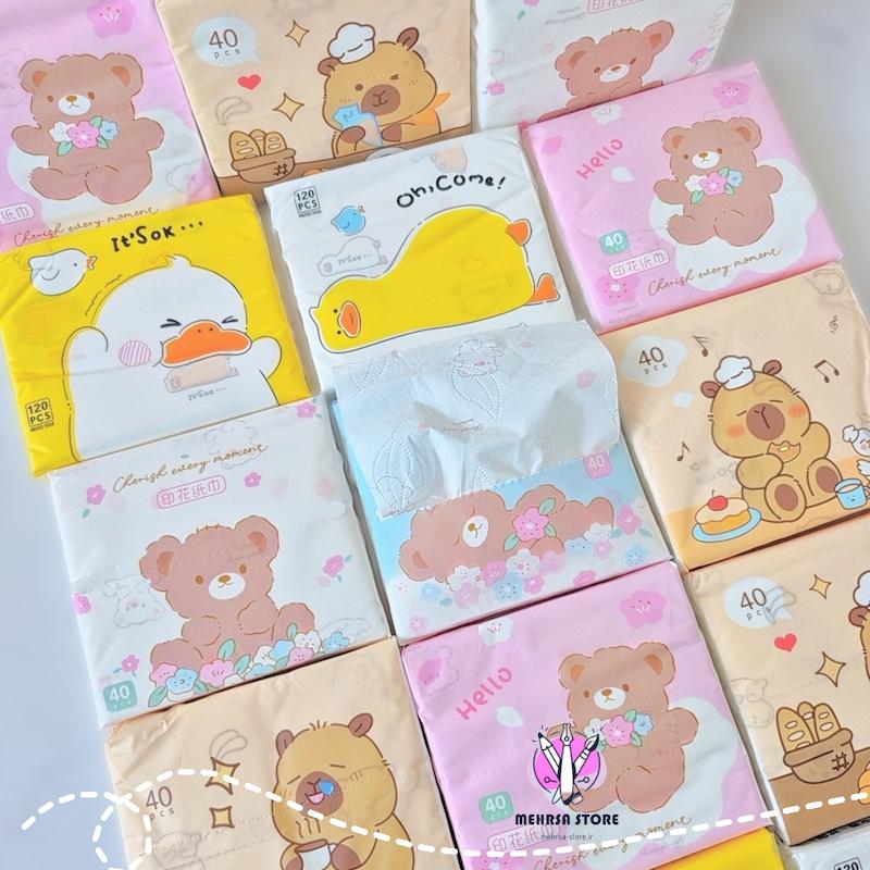 دستمال کاغذی جیبی طرح دار