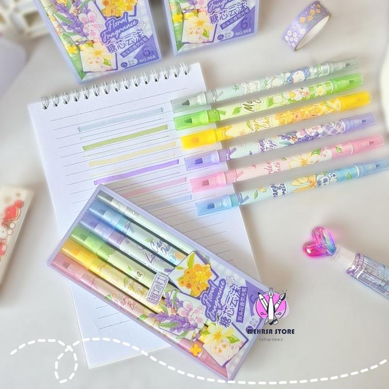 هایلایتر دو سر معطر با رایحه گل