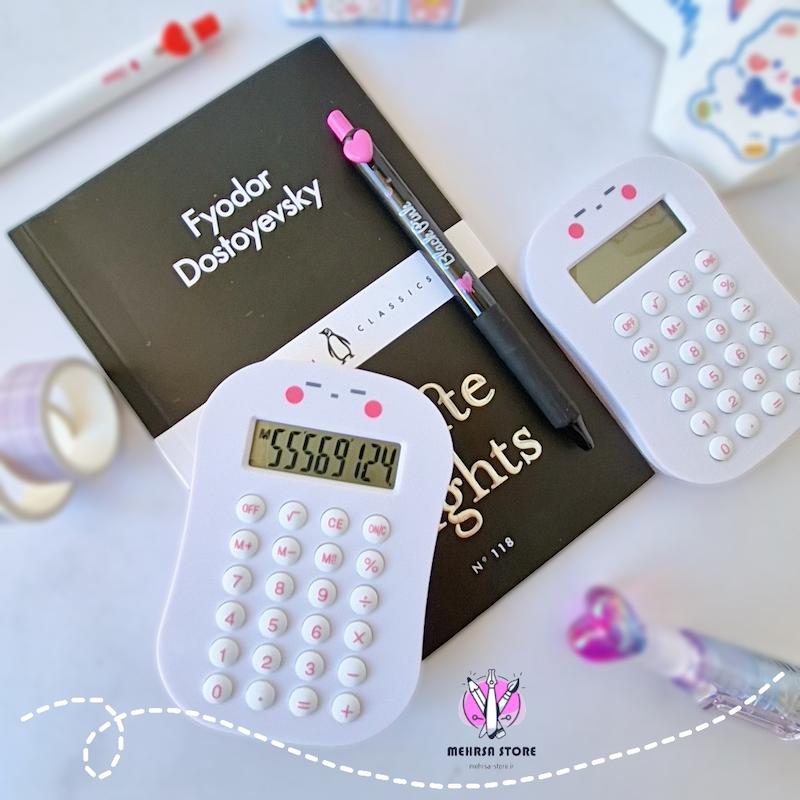 ماشین حساب لپ صورتی☺️