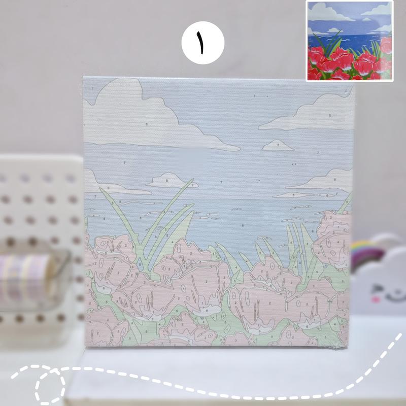 بوم نقاشی رنگ آمیزی سایز ۲۰ در ۲۰