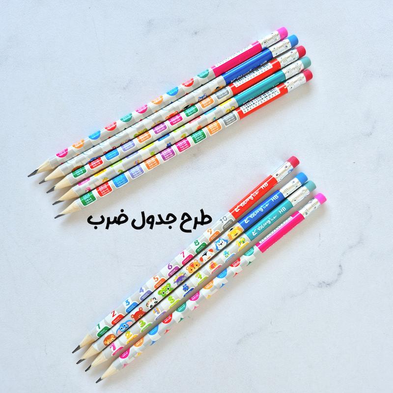 مداد سیاه طرح جدول ضرب