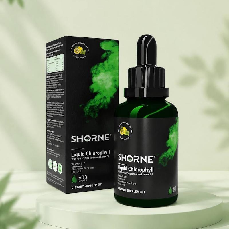 کلروفیل مایع Shorne با طعم لیمو و نعنا 