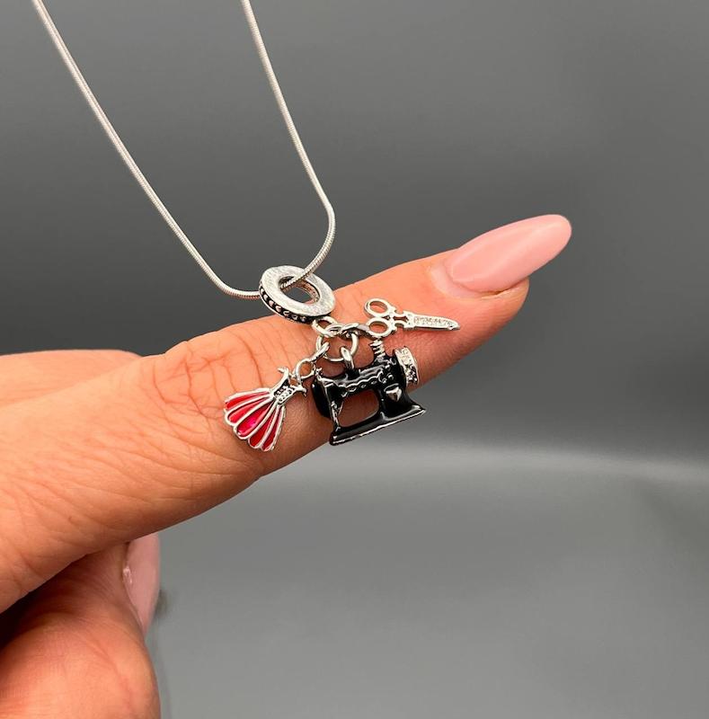 گردنبند خیاطی استیل