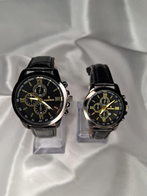 ساعت ست رومانسون بند چرمی