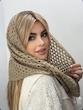 شال رینگی قلاب بافی