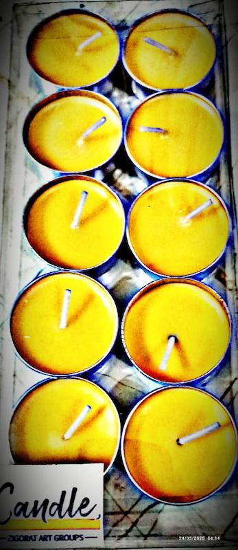 شمع وارمری زرد پاستیلی