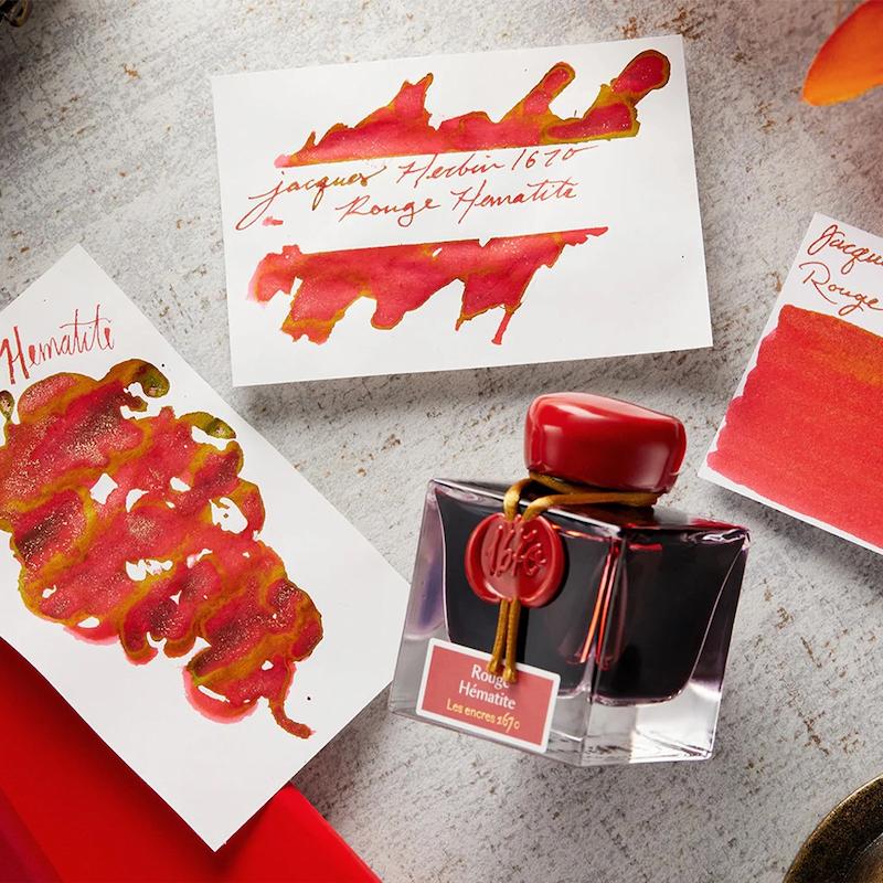 شیشه جوهر خودنویس هربین J.Herbin Rouge Hematite 1670 قرمز