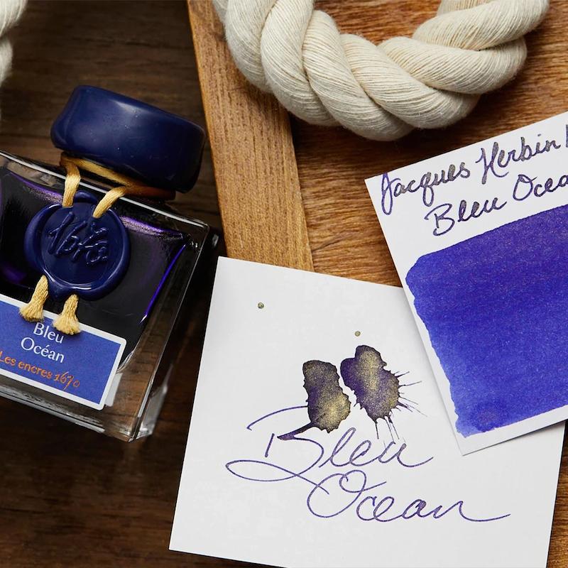 شیشه جوهر خودنویس هربین J.Herbin Ocean Blue 1670 آبی تیره