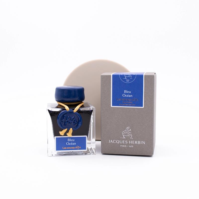 شیشه جوهر خودنویس هربین J.Herbin Ocean Blue 1670 آبی تیره