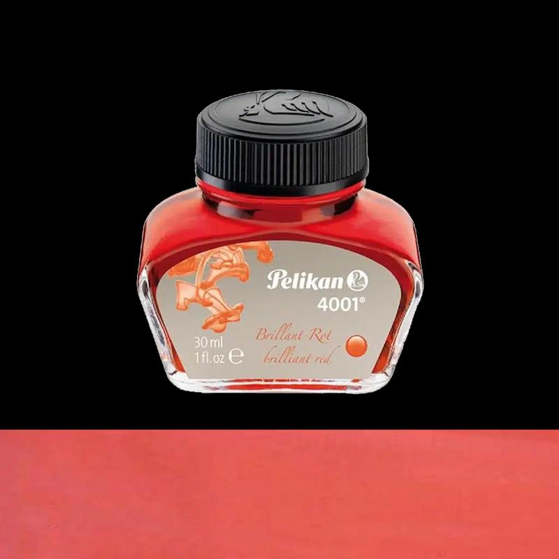 شیشه جوهر خودنویس پلیکان Pelikan 4001 قرمز