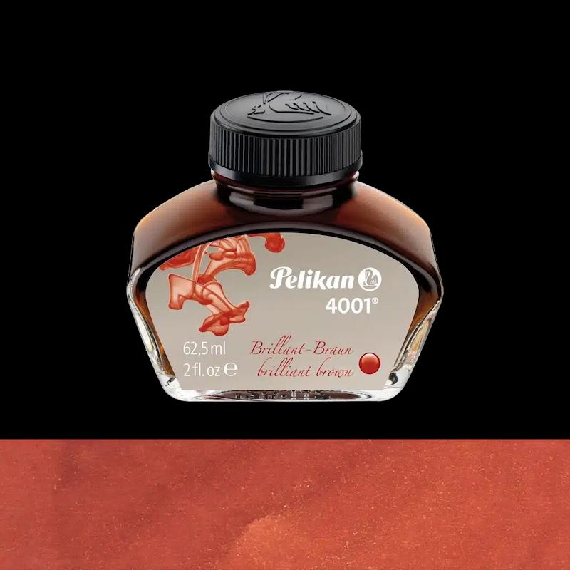 شیشه جوهر خودنویس پلیکان Pelikan 4001 قهوه ای