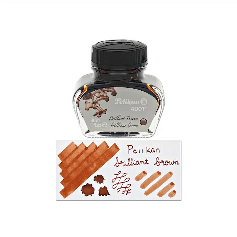 شیشه جوهر خودنویس پلیکان Pelikan 4001 قهوه ای