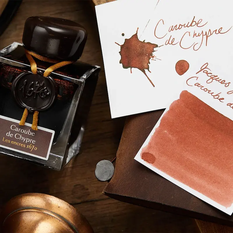 شیشه جوهر خودنویس هربین J.Herbin Caroube de Chypre 1670 قهوه ای