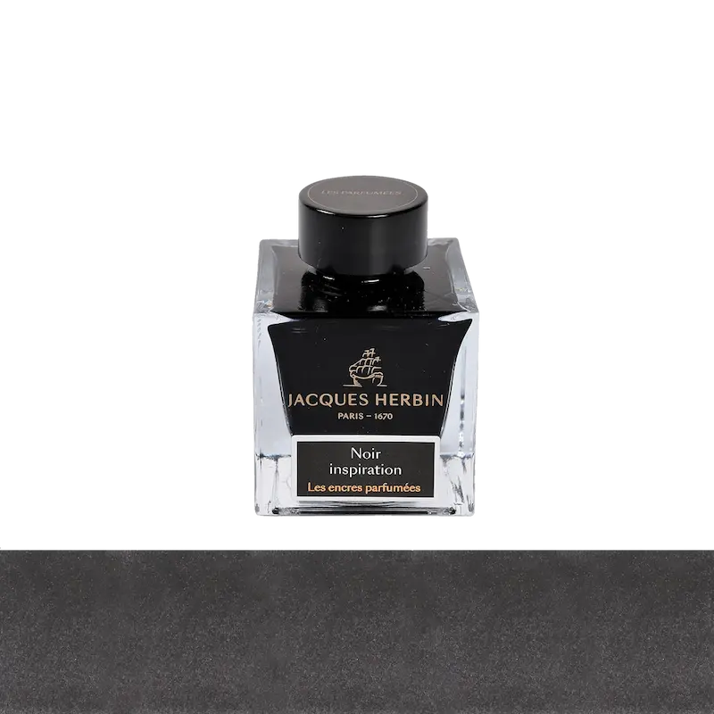 شیشه جوهر خودنویس هربین معطر J.Herbin Noir Inspiration Perfumed خاکستری