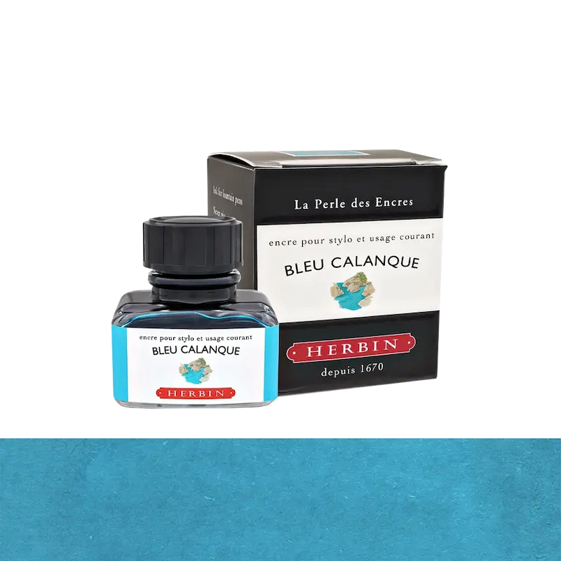 شیشه جوهر خودنویس هربین J.Herbin Bleu Calanque آبی روشن