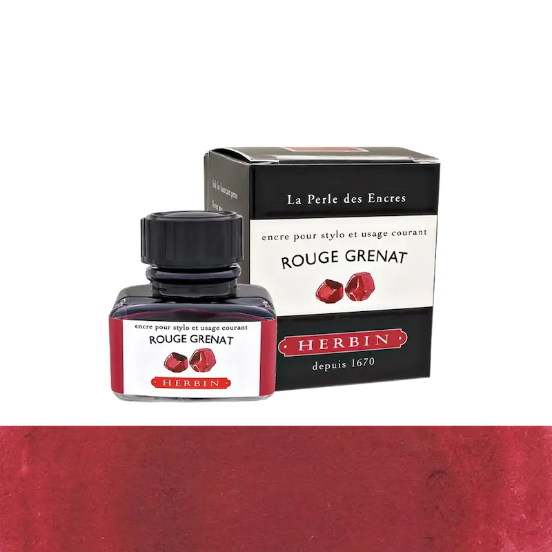 شیشه جوهر خودنویس هربین J.Herbin Rouge Grenat زرشکی