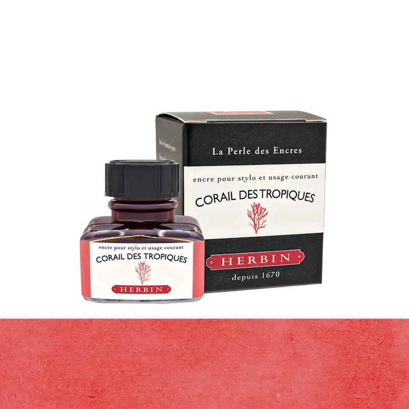 شیشه جوهر خودنویس هربین J.Herbin Corail des Tropiques نارنجی