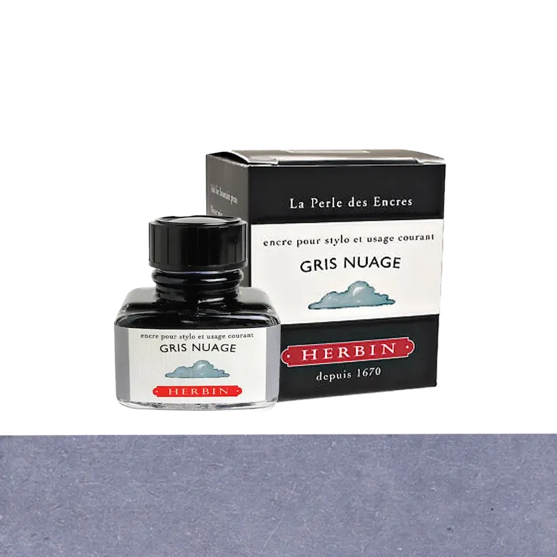 شیشه جوهر خودنویس هربین J.Herbin Gris Nuage طوسی