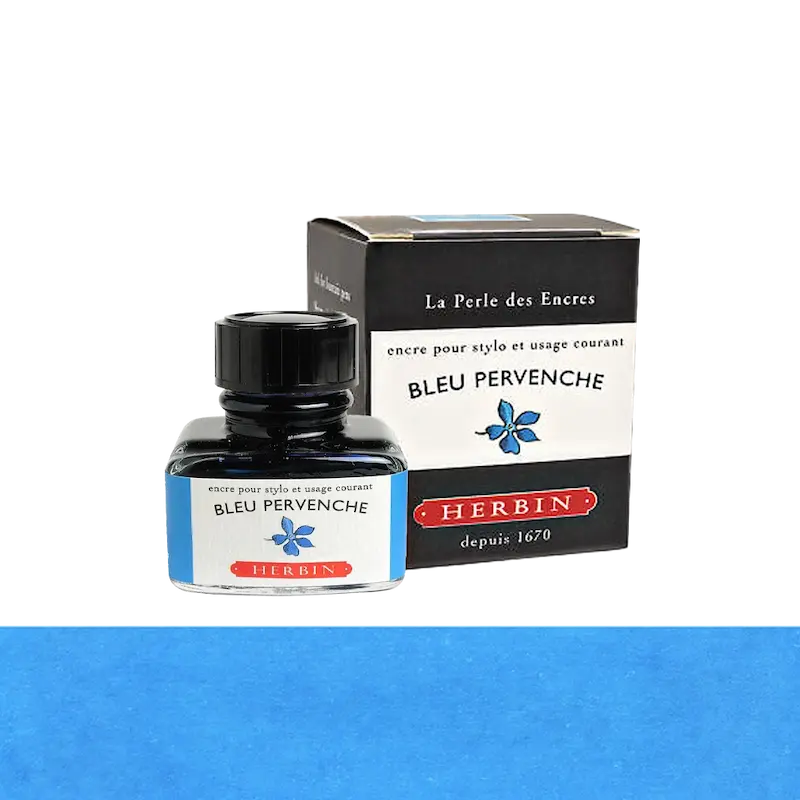 شیشه جوهر خودنویس هربین J.Herbin Bleu Pervenche آبی مرجانی