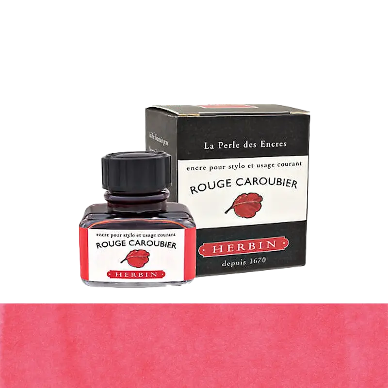 شیشه جوهر خودنویس هربین J.Herbin Rouge Caroubier قرمز