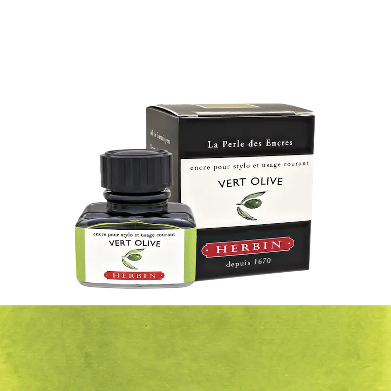 شیشه جوهر خودنویس هربین J.Herbin Vert olive سبز زیتونی