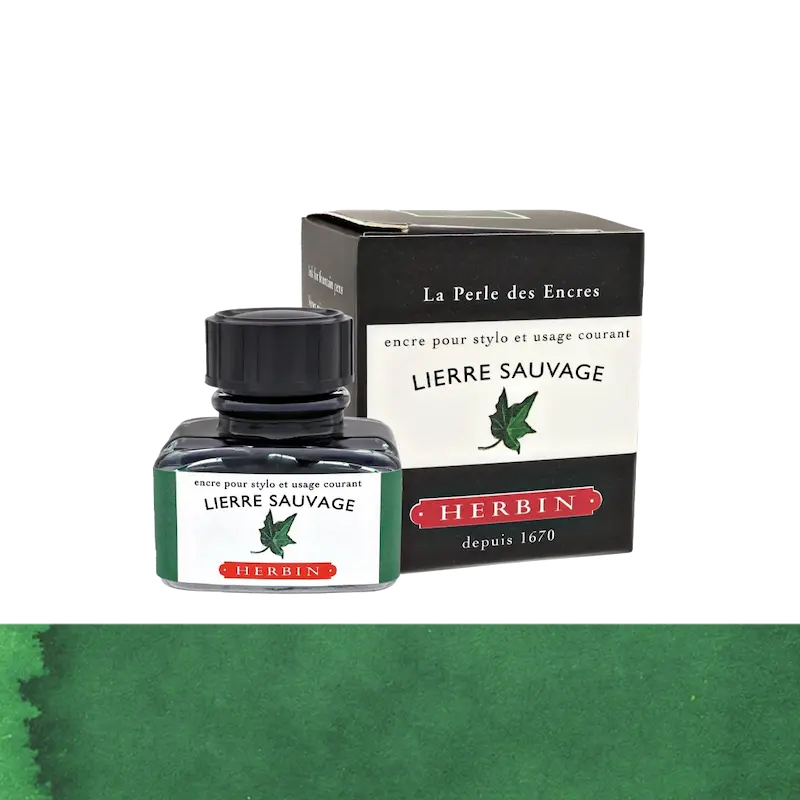 شیشه جوهر خودنویس هربین J.Herbin Lierre Sauvage سبز تیره