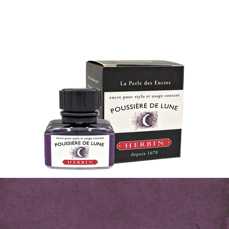 شیشه جوهر خودنویس هربین J.Herbin Poussiere De lune بنفش بادمجانی