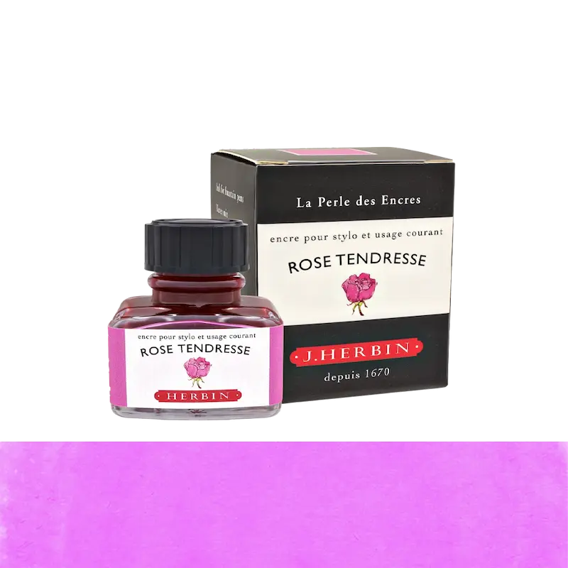شیشه جوهر خودنویس هربین J.Herbin Rose Tendresse بنفش روشن