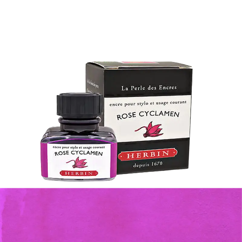 شیشه جوهر خودنویس هربین J.Herbin Rose Cyclamen ارغوانی