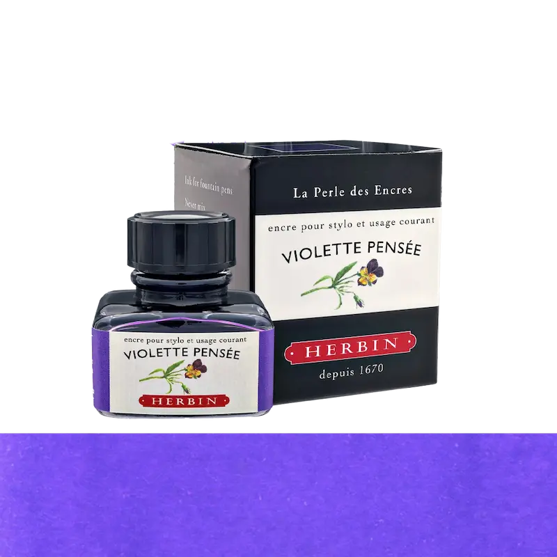 شیشه جوهر خودنویس هربین J.Herbin Violette Pensee بنفش
