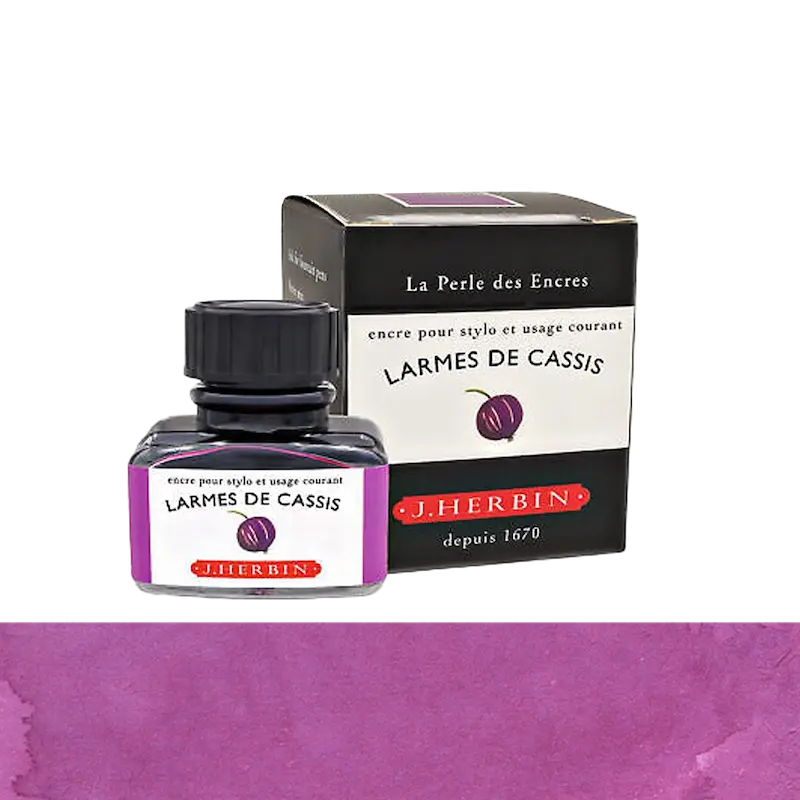 شیشه جوهر خودنویس هربین J.Herbin Larme De Cassis بنفش