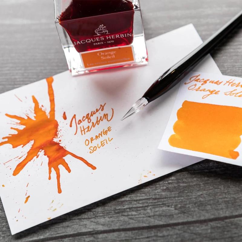 شیشه جوهر خودنویس هربین J.Herbin Orange Soleil نارنجی