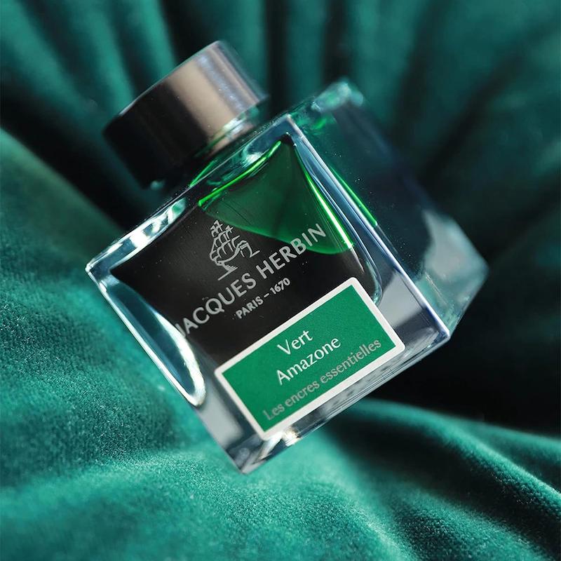 شیشه جوهر خودنویس هربین J.Herbin Vert Amazone سبز لجنی