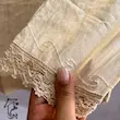 بلوز کتان نخه هندی، تک‌رنگ کرم 