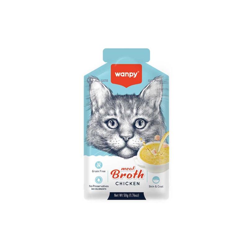 Wanpy Meat Broth – Chicken | ونپی تشویقی گربه با سوپ مرغ 50 گرمی