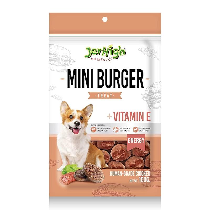 تشویقی سگ جرهای مدل مینی برگر mini burger 100 گرم 