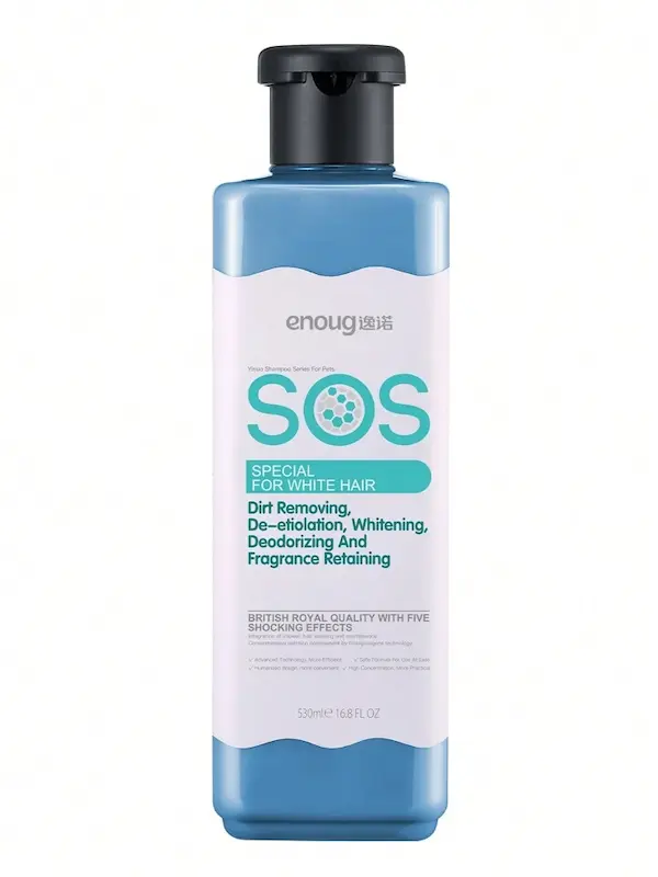 شامپو مخصوص موهای سفید ۵ کاره برند SOS