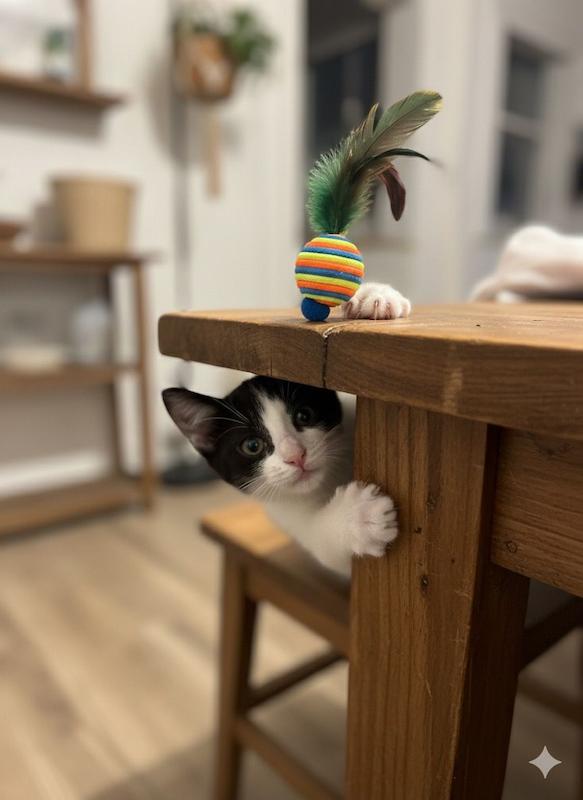 اسباب بازی گربه پردار