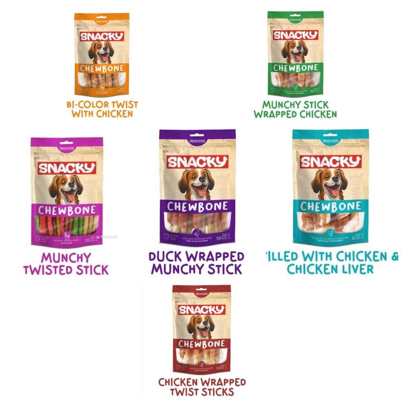 تشویقی سگ دنتال snacky chewbone